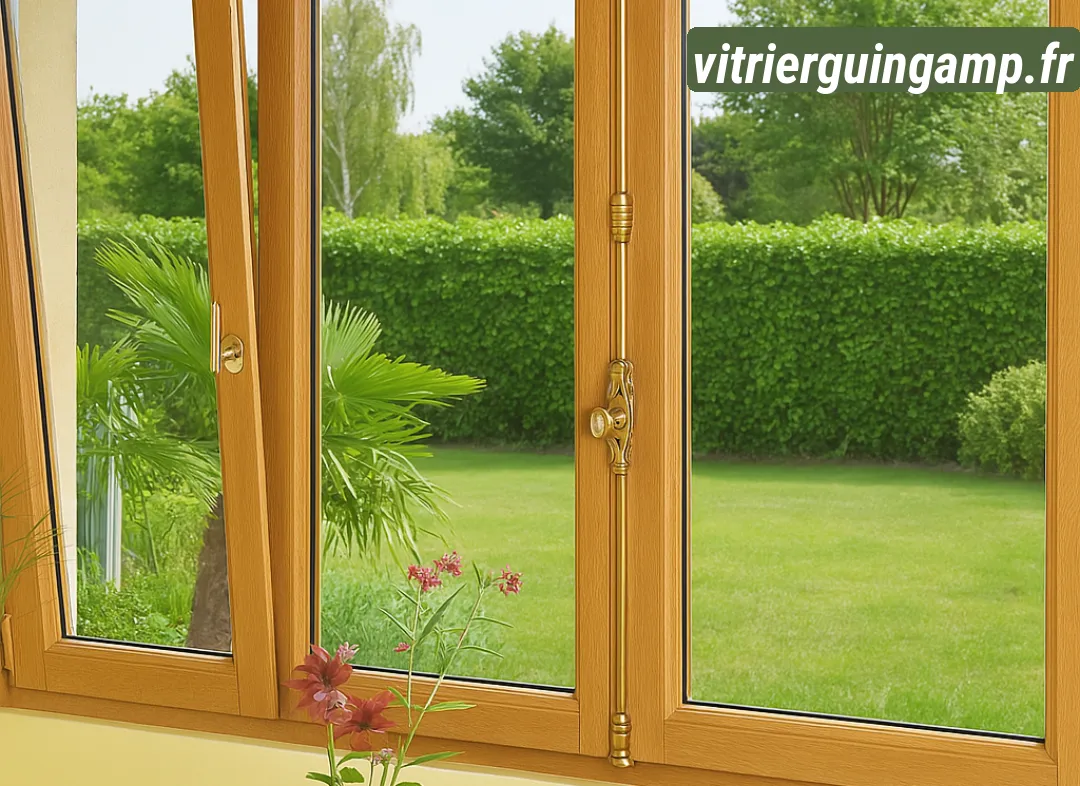 Installation de fenêtre en bois sur mesure Guingamp