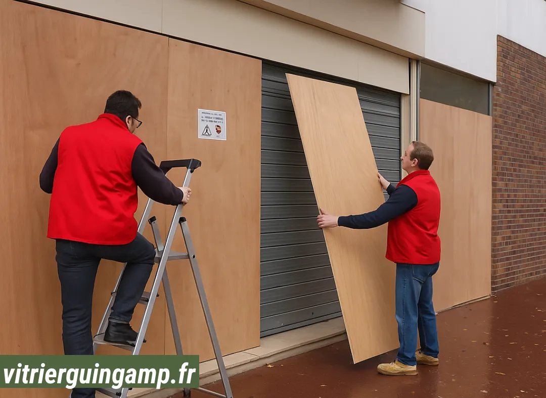 Mise en sécurité fermeture provisoire Guingamp